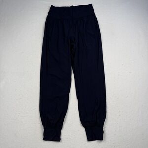 Lululemon Pants Womens 6 Blue High Rise Jogger Elastic Cuffs Lightweight Yoga